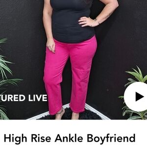 Boutique womens boyfriend jeans